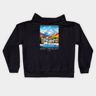 A Pop Art Travel Print of Mont Tremblant - Canada Kids Hoodie